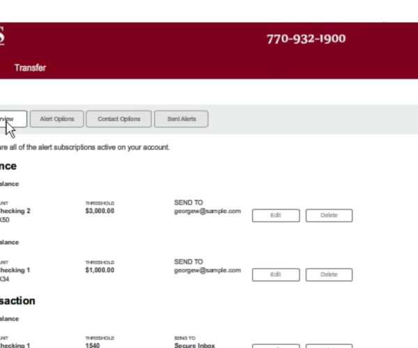 People Bank Secure Alerts Quick Tour Buford, GA
